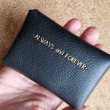 Load image into Gallery viewer, MINIPENĚ, kožená mini peněženka, leather wallet, mini wallet, vegetable tanned leather, unisex wallet, handmade wallet, handmade leather wallet, personal leather stamping, leather stamping, leather foil embossing
