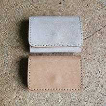 Načíst obrázek do prohlížeče Galerie, leather wallet, vegetable tanned leather, tuscany leather, mini wallet, kožená peněženka, malá peněženka, kožený výrobek, petevesela, tvorim,