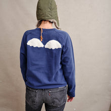 Load image into Gallery viewer, upcycling fashion, upcycling from prague, upcycling clothing, upcycling sweater, Jesus screen print patch, Jesus screen print, upcycling brand, upcycling with love, upcyklovaný svetr, upcyklace s laskou, sitotisk Jezis, svetr s potiskem, upcyklovaná móda, upcyklovana moda,