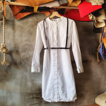 Načíst obrázek do prohlížeče Galerie, ruční výroba, handmade leather good, z kůže, kožené Body harness, kožené kšandy, vegetable leather, třísločiněná kůže