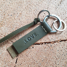 Load image into Gallery viewer, leather keyholder, leather accesories, small leather things, vegetabletanned leather, leather brand, key holder, klíčenka, kožená klíčenka, kožené doplňky