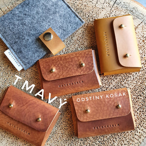 MINIPENĚ,MINIPENE, kožená mini peněženka, leather wallet, mini wallet, vegetable tanned leather, unisex wallet, handmade wallet, handmade leather wallet