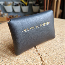 Load image into Gallery viewer, vegetable tanned leather, blue leather, nature leather, sustainable wallet, leather wallet, blue mini pene, blue wallet, modra trislocinena, trislocinena kuze, trislocinena, mini pene, leather embossing
