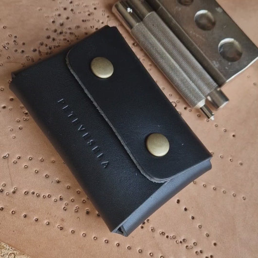 MINIPENĚ, kožená mini peněženka, leather wallet, mini wallet, vegetable tanned leather, unisex wallet, handmade wallet, handmade leather wallet